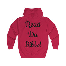 Load image into Gallery viewer, &quot;READ DA BIBLE!&quot; Unisex Full Zip Hoodie