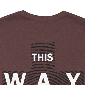 THIS WAY UP Back Logo Unisex Jersey Short Sleeve Tee