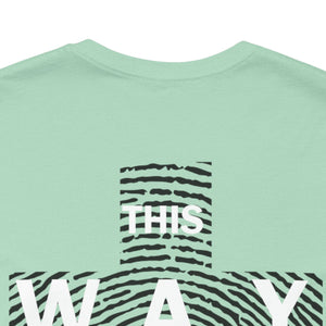 THIS WAY UP Back Logo Unisex Jersey Short Sleeve Tee