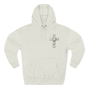 THIS WAY UP Logo Three-Panel Fleece Hoodie