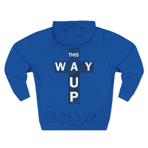 THIS WAY UP Logo Three-Panel Fleece Hoodie