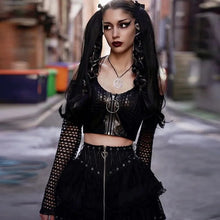 Carica l&#39;immagine nel visualizzatore di Gallery, Streetwear Gothic Lace Skirt