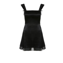 Carica l&#39;immagine nel visualizzatore di Gallery, Sweetown Sleeveless Black Goth Y2K Mini Dress