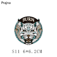 Load image into Gallery viewer, Prajna Heat Transfer Vinyl Badge Rock Band Lion Patch Thermal Iron On Transfers For Clothes Sticker Plastisol Stripes Fashion