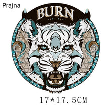 Load image into Gallery viewer, Prajna Heat Transfer Vinyl Badge Rock Band Lion Patch Thermal Iron On Transfers For Clothes Sticker Plastisol Stripes Fashion