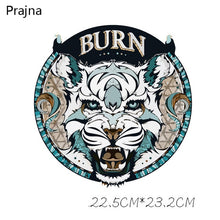 Load image into Gallery viewer, Prajna Heat Transfer Vinyl Badge Rock Band Lion Patch Thermal Iron On Transfers For Clothes Sticker Plastisol Stripes Fashion