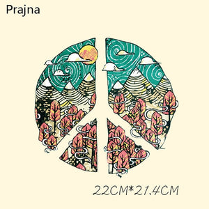 Prajna Heat Transfer Vinyl Badge Rock Band Lion Patch Thermal Iron On Transfers For Clothes Sticker Plastisol Stripes Fashion