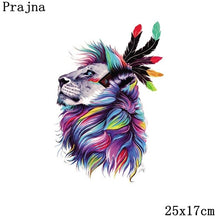 Load image into Gallery viewer, Prajna Heat Transfer Vinyl Badge Rock Band Lion Patch Thermal Iron On Transfers For Clothes Sticker Plastisol Stripes Fashion