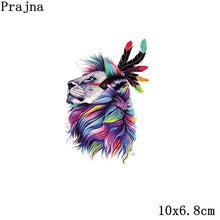 Load image into Gallery viewer, Prajna Heat Transfer Vinyl Badge Rock Band Lion Patch Thermal Iron On Transfers For Clothes Sticker Plastisol Stripes Fashion