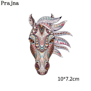 Prajna Heat Transfer Vinyl Badge Rock Band Lion Patch Thermal Iron On Transfers For Clothes Sticker Plastisol Stripes Fashion