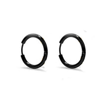 Carica l&#39;immagine nel visualizzatore di Gallery, 1 pair Punk Black Multiple Styles Stainless/Titanium Steel Stud Earrings For Men and Women Gothic Street Pop Hip Hop Ear Jewelry