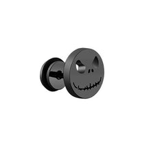 Carica l&#39;immagine nel visualizzatore di Gallery, 1 pair Punk Black Multiple Styles Stainless/Titanium Steel Stud Earrings For Men and Women Gothic Street Pop Hip Hop Ear Jewelry