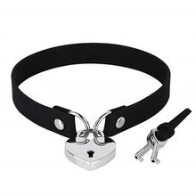 Load image into Gallery viewer, Punk Rock Gothic PU Leather Heart Round Spike Rivet Studded Choker