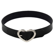 Load image into Gallery viewer, Punk Rock Gothic PU Leather Heart Round Spike Rivet Studded Choker