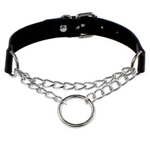 Load image into Gallery viewer, Punk Rock Gothic PU Leather Heart Round Spike Rivet Studded Choker