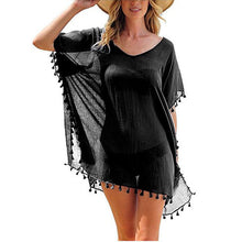 Load image into Gallery viewer, Chiffon Tassels Beach Wear Swimsuit Cover Up