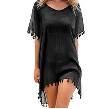 Load image into Gallery viewer, Chiffon Tassels Beach Wear Swimsuit Cover Up