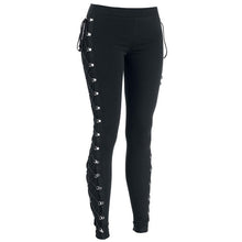 Carica l&#39;immagine nel visualizzatore di Gallery, Rosetic Lace Up Casual Gothic Pants