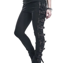 Carica l&#39;immagine nel visualizzatore di Gallery, Rosetic Lace Up Casual Gothic Pants