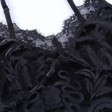 Carica l&#39;immagine nel visualizzatore di Gallery, Velvet Lace Bodycon Camisole