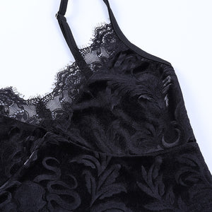 Velvet Lace Bodycon Camisole