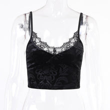 Carica l&#39;immagine nel visualizzatore di Gallery, Velvet Lace Bodycon Camisole