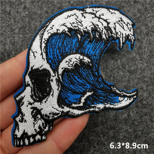 Punk Embroidered Iron on Patchs for Clothing