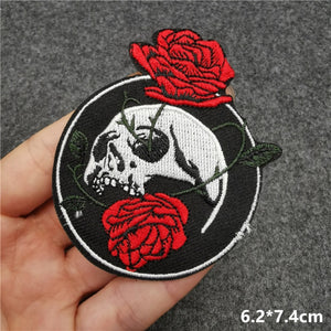 Punk Embroidered Iron on Patchs for Clothing