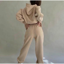 Load image into Gallery viewer, Casual Solid Tracksuit Two Piece Sets