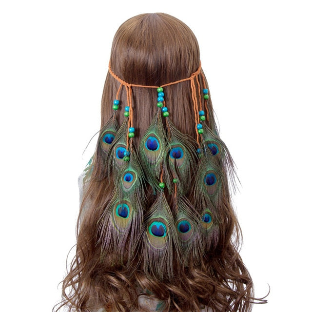 Bohemian Dream Catcher Feather Native Headdress