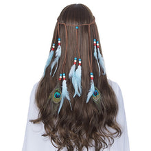 Load image into Gallery viewer, Bohemian Dream Catcher Feather Native Headdress