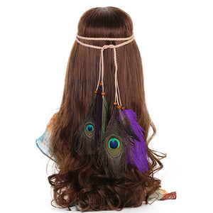 Bohemian Dream Catcher Feather Native Headdress