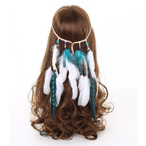 Bohemian Dream Catcher Feather Native Headdress